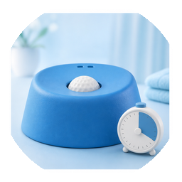 15 minute calming timer beside LickCalm